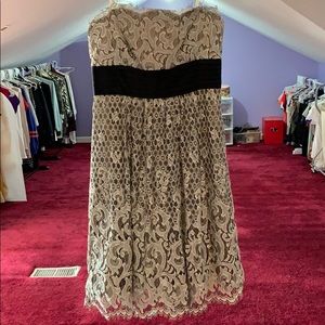 BCBG dress - black and white lace